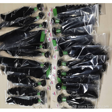 Grade 8a 10a Human Hair Bundles With Closure Brazilian Virgin Human Cuticle Aligned Hair Extension Wholesale Remy Hair Weave